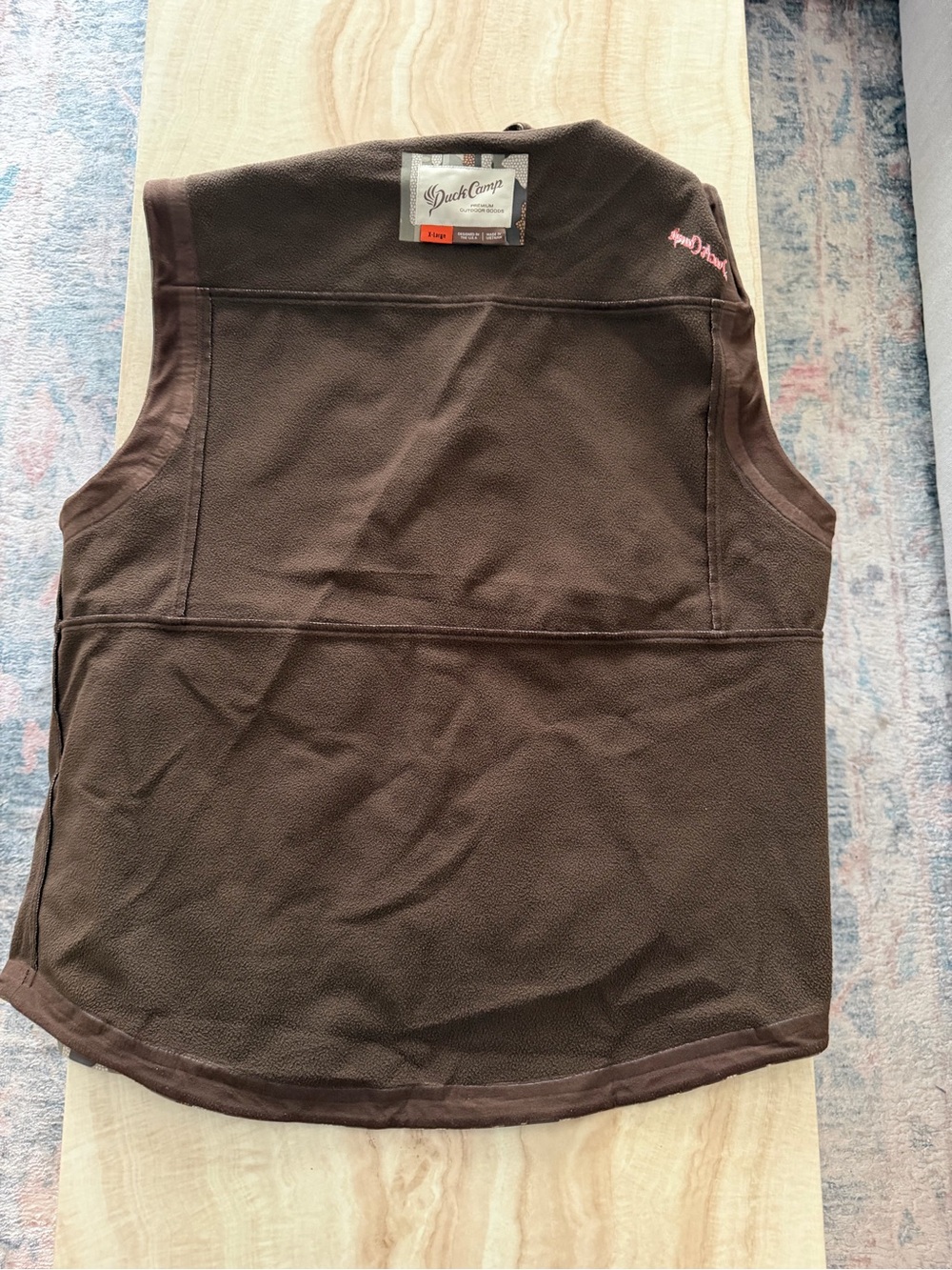 Duck Camp Men’s Contact Soft-shell Vest in Woodland Camo - Picture 3 of 6